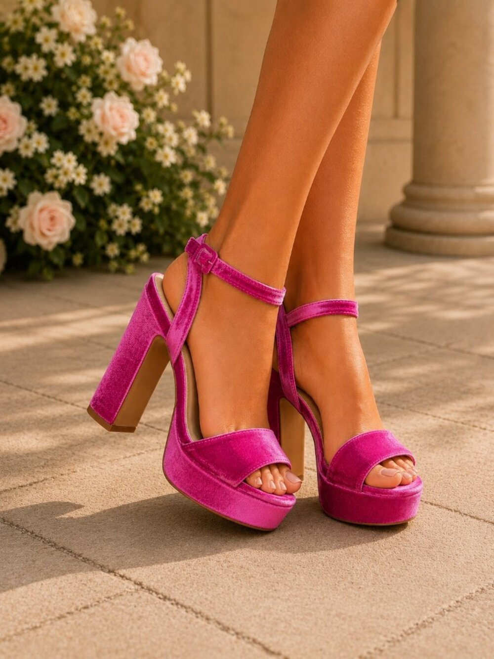 French Connection Taryn Pink Platform Heels Womens Size 7.5 Statement Barbie